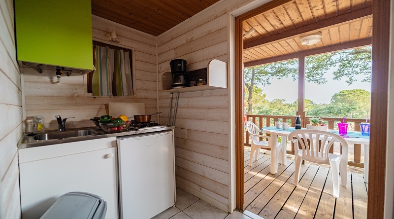 CHALET 2 PERS - ALBERES - CAMPING 4 ETOILES PYRENEES ORIENTALES