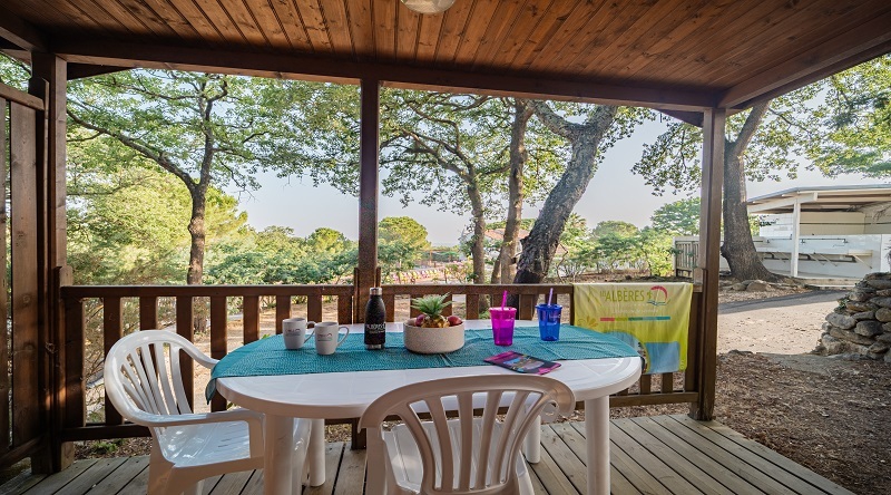 CHALET 2 PERS - ALBERES - CAMPING 4 ETOILES PYRENEES ORIENTALES