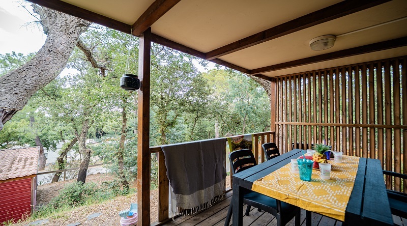 CHALET 4 PERS - ALBERES - CAMPING 4 ETOILES PYRENEES ORIENTALES