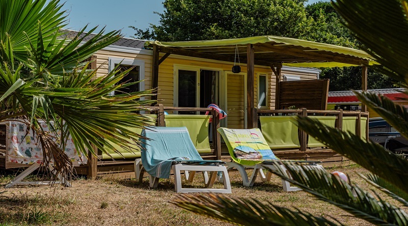 Mobil home 3 chambres jacuzzi privatif Camping Pyrénées-Orientales