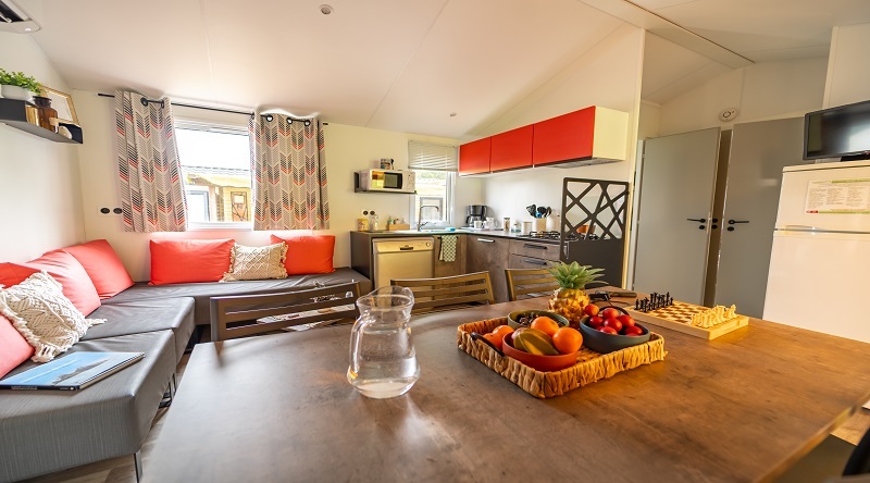 Mobil home quattro Premium Jacuzzi 8 personnes Camping Pyrénées-Orientales